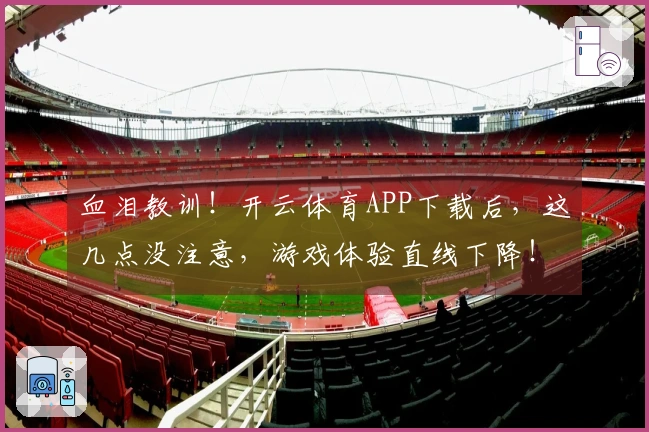 血泪教训！开云体育APP下载后，这几点没注意，游戏体验直线下降！